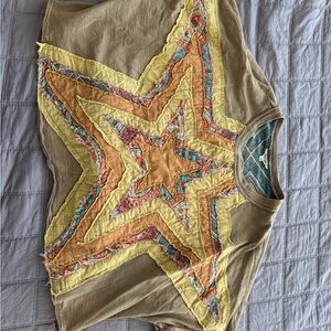 Colorful Star Patchwork Top
